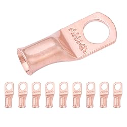 SELTERM 10pcs 2 AWG - 3/8" Stud - Battery