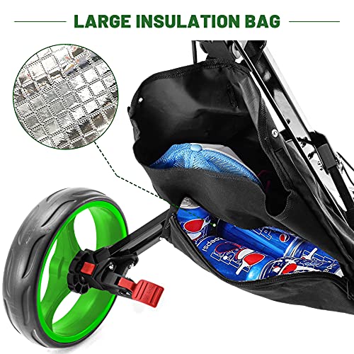 AEROBICS LIFE 3 Wheel Golf Push Cart Folding, Lightweight Golf Carts