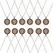 IGOGO Round Pendant Trays and 24 Inch Length Vintage Style Necklaces Antique Bronze,1 Inch,12 PCS