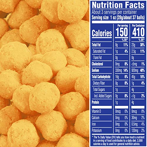 Planters White Cheddar Cheez Balls, 2.75oz Canister (Pack of 12