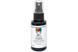Dina Wakley Media Gloss Sprays 2oz-Black - MDO-73659