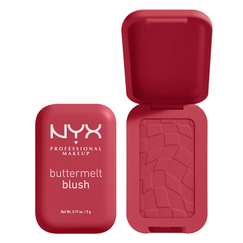 NYX Professional Makeup Buttermelt Powder Blush, Up To 12H Wear, Seamless Blending, Fade and Transfer Resistant, With Shea and Mango Butter, Vegan Formula, Shade: Back And Butta — image 1