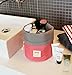 OZZOY Fashion Women Makeup Bag Hanging Toiletries Travel Kit Jewelry Organizer Cosmetic Bag Wth a Mini Bag (Pink)
