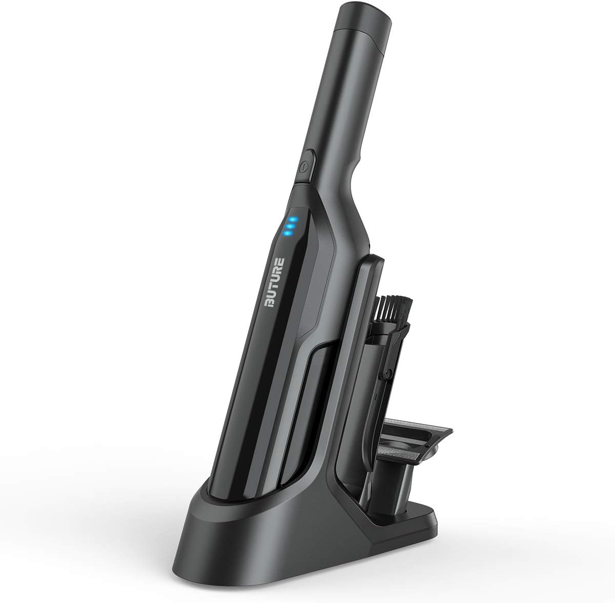 BuTure Handheld Vacuum Cordless, 17000PA USB Charging Car Vacuum, Poweful Suction Hand Vacuum Rechargable Lightweight Portable Vacuum Cleaner for Car and Home (Black) -