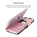 Galaxy S7 Case, S7 Wallet Case, BENTOBEN Folio Flip Faux Leather Wallet Case Credit Card Slots Cash Holder Wristlet Cover Magnetic Snap Closure Protective Case for Samsung Galaxy S7, Rose Gold/Pink