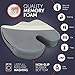 Dr. Anna Luxury Coccyx Orthopedic Memory Foam Seat Cushion. Best Coccyx Orthopedic Support for Office Chair, Car/Truck, Wheelchair Seat for Back Pain and Sciatica Relief.