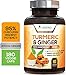 Turmeric Curcumin 95% Curcuminoids Highest Potency with BioPerine and Ginger 1950mg - Black Pepper for Best Absorption, Made in USA, Best Vegan Joint Support, Turmeric Ginger Pills - 180 Capsules primary