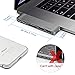 Knaive Thunderbolt USB C Hub, Aluminum Thunderbolt 3 5K@60Hz Type-C Hub Adapter Dongle Compatible 2016/2017 MacBook Pro 13”15”, 2X USB 3.0,Type C Power Delivery,microSD/SD Card Reader (Gray)