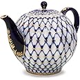Imperial / Lomonosov Porcelain Teapot 'Cobalt Net' 2 Liters