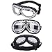 LJDJ Motorcycle Goggles - Vintage Pilot Style Goggles Dirt Bike ATV Motocross Riding Offroad Eyewear Scooter Outdoor Sports Glasses Combat Tactical Goggles for Men Women Youth Adult