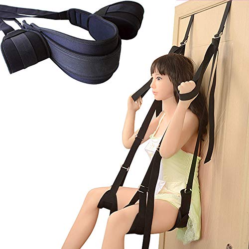 Sex Swings for Door Portable with Spreader Chair Adult Bandage Restraints Set Kit Sex Play SM Bondage Toy Gear Leg Ankle Wrist Rope Strap On Harness for Women Couples Lesbian Female