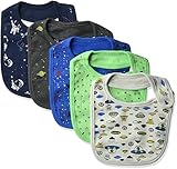 Rosie Pope Baby Boy's Bibs 5 Pack Baby Costume, Space Theme, One Size