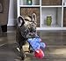 goDog Dinos Spike Squeaky Plush Dog Toy, Chew Guard Technology - Blue, Small