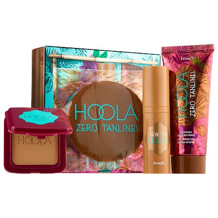 Benefit Cosmetics GET YOUR HOOLA ON Deluxe Sample Set - HOOLA Bronzer, DEW THE HOOLA and HOOLA Zero Tanlines