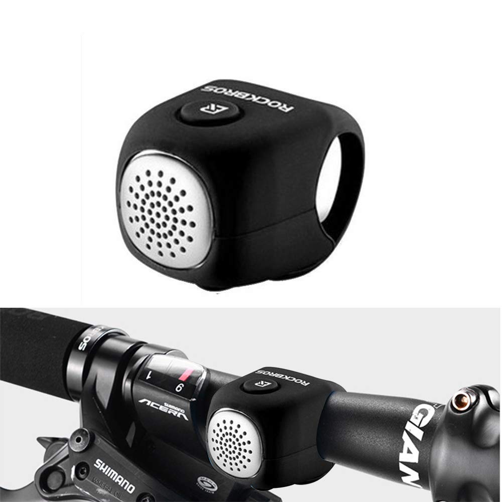 Lanco Cycling Bells Rainproof Mountain Bike Horn Loud Sound Mtb Road Bell,Mini E-Bell Rainproof Bicycle Electric Horn Mountain Bike Bell,Bicycle Lightweight 90 Db Bike(Black)