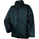 Helly-Hansen Workwear Voss Waterproof Mens Rain Jacket Featuring Full Stretch Fabric and Adjustable Hood, 590 Navy - L