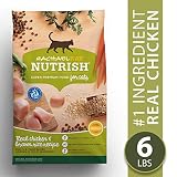 Rachael Ray Nutrish Premium Natural Dry Cat Food, Real Chicken & Brown Rice Recipe, 6 Lbs