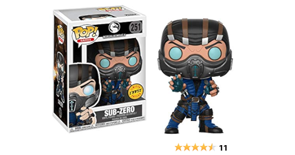 Amazon Com Funko Motal Kombat X Sub Zero Pop Figure Chase Toys Games