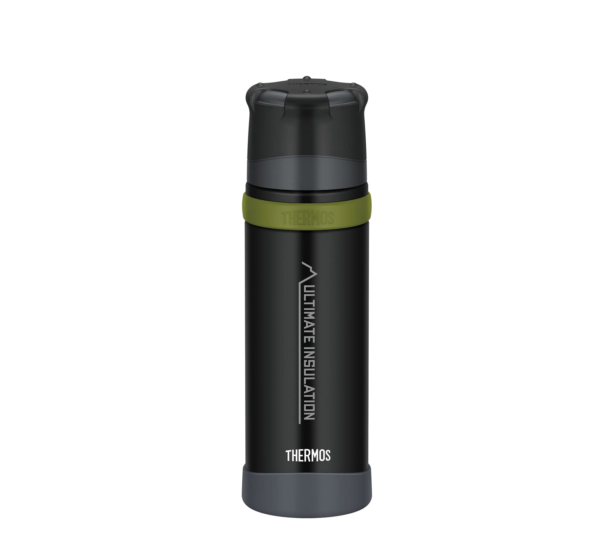 Thermos Flask, Stainless Steel, Charcoal Black mat, 0,5 Liter