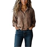 Women's Vintage Boho Floral Printed Shirt Long Sleeve Button-Down Lapel Casual Retro Blouse Tops