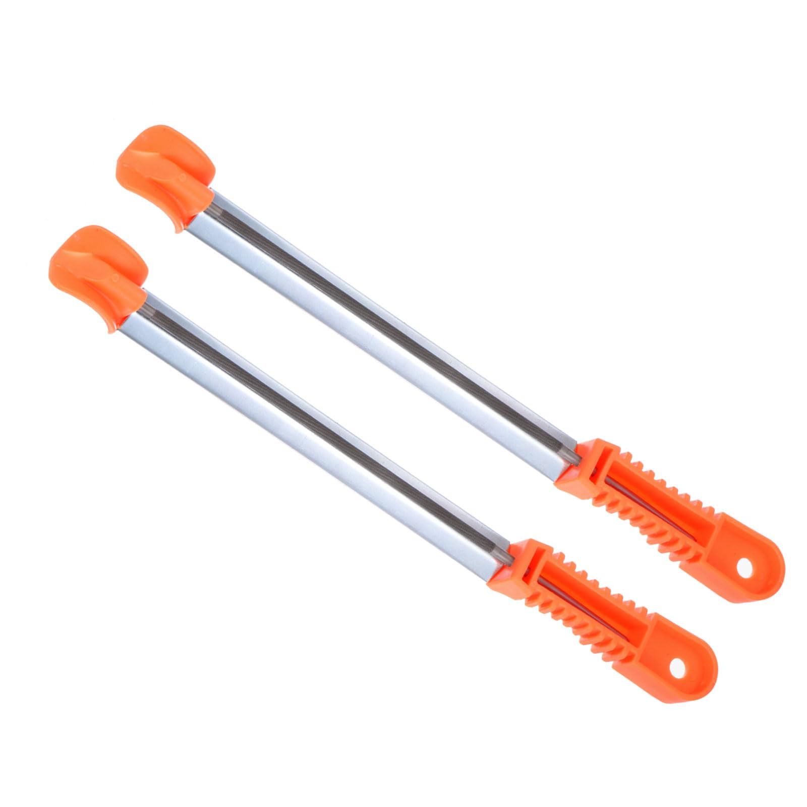 CoCud Chainsaw File, 3/16" (4.8mm), Chrome Steel Round Sharpener Files with Non-slip Sharpening Guide Handle - (Applications: for Sharpening Chain Saws), 2pieces