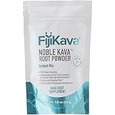 FijiKava Instant Kava Kava Powder 50g – Premium Kava Root Powder with High Kavalactone Content – Natural Relaxation Aid for Calmness, Stress Relief, and Sleep Support – Easy-to-Mix