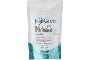 FijiKava Instant Kava Kava Powder 50g – Premium Kava Root Powder with High Kavalactone Content – Natural Relaxation Aid for Calmness, Stress Relief, and Sleep Support – Easy-to-Mix