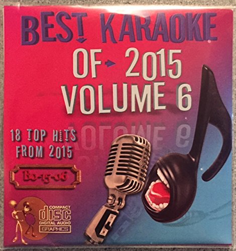 Best Of Karaoke 2015 Volume 6 CD+Graphics CDG 18 Pop & Country Tracks DNCE Adele Twnety-One Pilots Justin Bieber Taylor Swift Demi Lovato Chris Stapleton Jennifer Nettles Brothers Osborne Coldplay