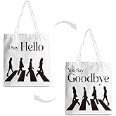 Tuilia Funny Canvas Tote Bag for Women Music Gifts for Music Lover Travel Work Bag for Shopping Beach Picnic Party Gym Library Trade Shows Conference Birthday Gifts for Coworkers Friends Young