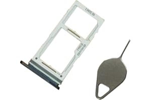 Eaglewireless SIM Card Tray & Micro SD Card Slot Holder Replacement for Samsung Galaxy S10 and Galaxy S10 Plus S10+ (One Sim- Silver)