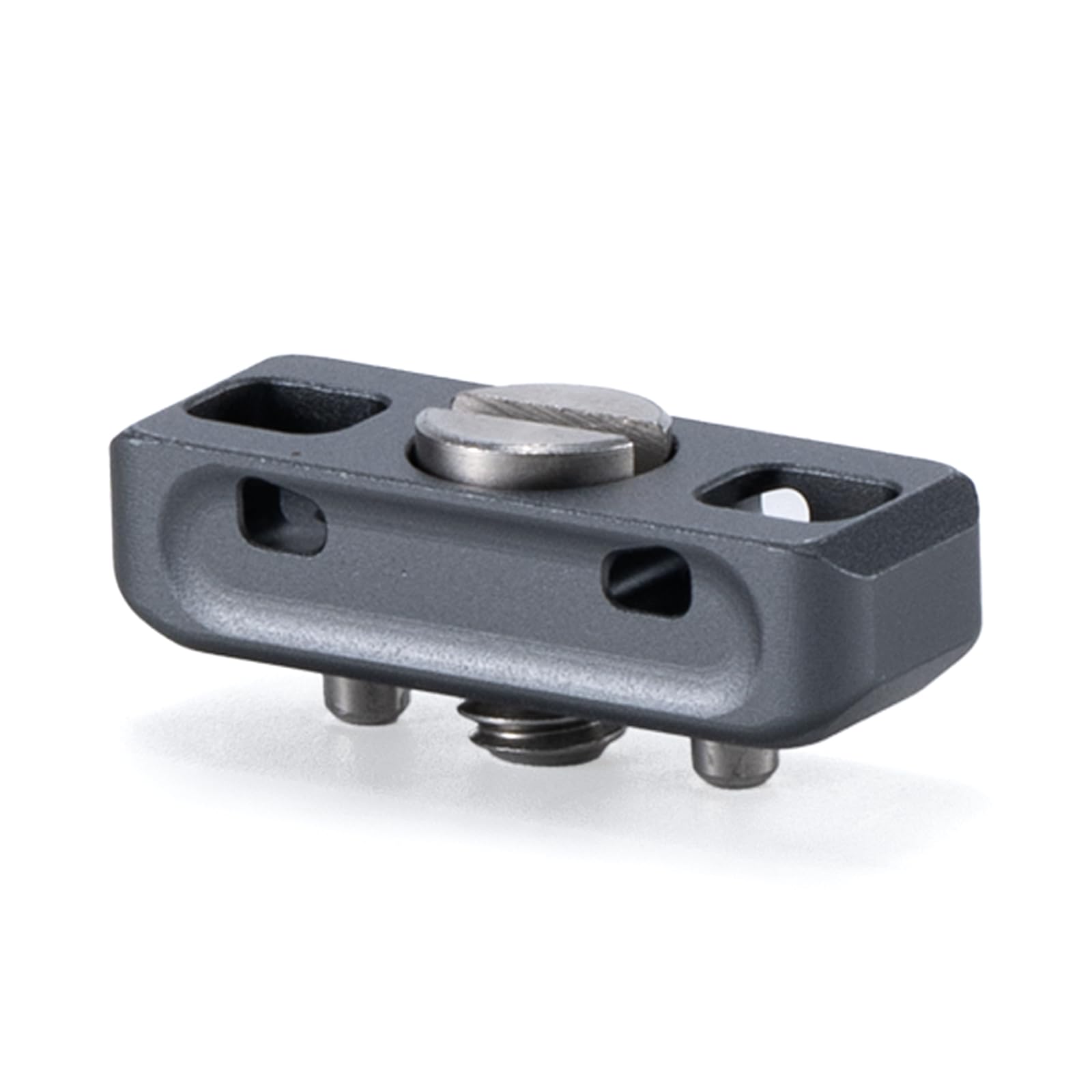 TILTA Khronos Universal Accessory Mounting Adapter with 1/4″-20 screw with Locating Pins - Space Gray TA-UAA-1420-SG