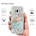 Compatible with Galaxy S8 Case, Galaxy S8 Glitter Liquid Case Protective Bumper Case Floating Bling Sparkle Quicksand Pretty Fashion Design for Samsung Galaxy S8, Cats Fish