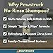 Pawstruck Natural No-Rinse Dry Shampoo for Dogs, Puppies, & Other Pets, Citrus & Rosemary - Waterless Deodorizing Spray Made in USA to Freshen & Remove Odors - 16 fl oz - Packaging May Vary