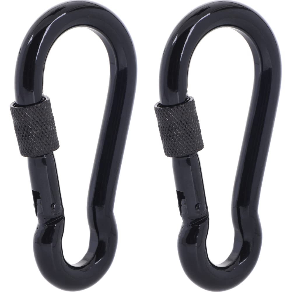 SEPWIK Stainless Steel Carabiner Clips - Heavy Duty Multi-Purpose Spring Snap Hooks for Dog Leash, Outdoor Camping, Swing, Hammock