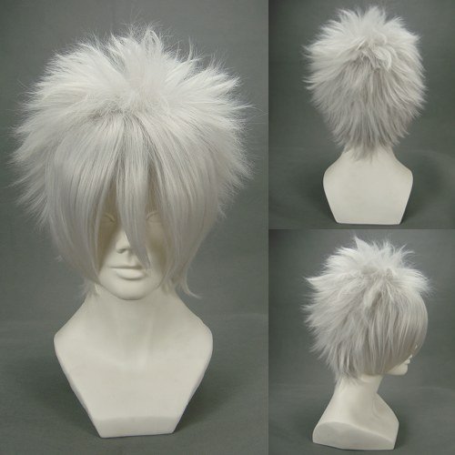 Short Layered Silver White Cosplay Wig -- Hitsugaya Toushirou