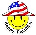3 - Happy Pipefitter Smiley USA Hardhat Oilfield Helmet Toolbox Sticker H880