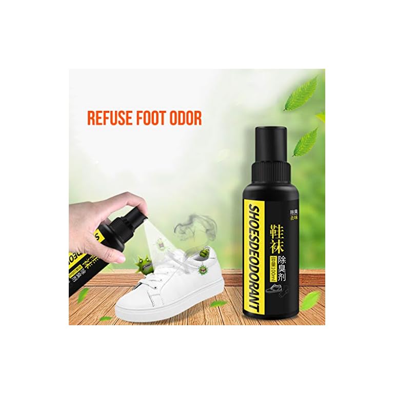 WensLTD 100 Natural Shoe Deodorizer and Foot Deodorant Spray Foot Odor Eliminator Essential