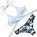 RUUHEE Womens Push up Padded Bikini Floral Printing Bottom Swimsuit 2 Piece (FBA Optional) (M(US Size 4-6), Green)