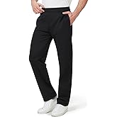 Zylioo Men's Extra Long Sweatpants with Pockets Fits Over 6ft Open Bottom Joggers Wide Leg Athletic Pants for Tall Men