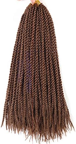 6 packs 14" 50g 0.4cm 30 strands/pack Senegalese twist hair braiding hair senegal twist hair crochet braids synthetic hair extension (#30)