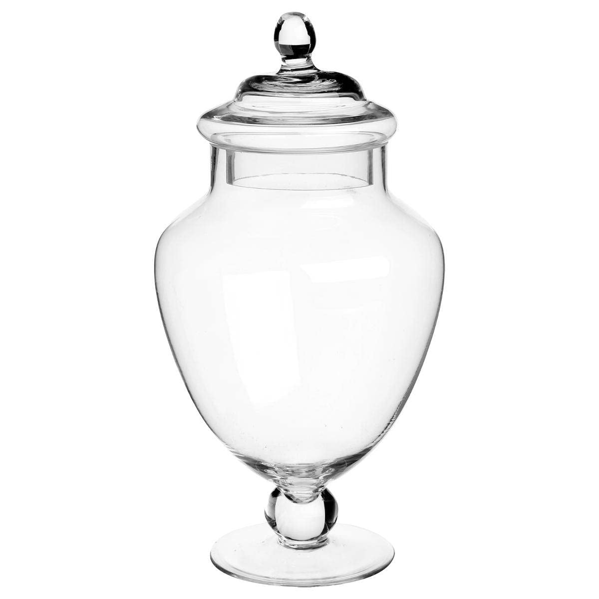 Glass candy jar for a sweet or confectionery bar