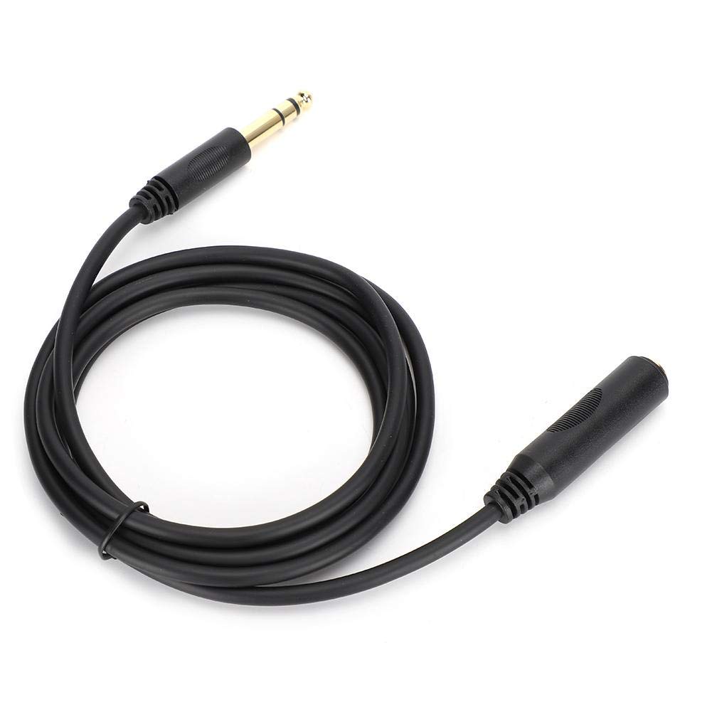 Dpofirs 6.35mm Male to Female Stereo Audio Cable, High Performance Transmission PVC Audio Extension Cable, Sound Card Audio Wire, Electric Guitar, 3m 6m 1.8m 4.5m(1.8m)