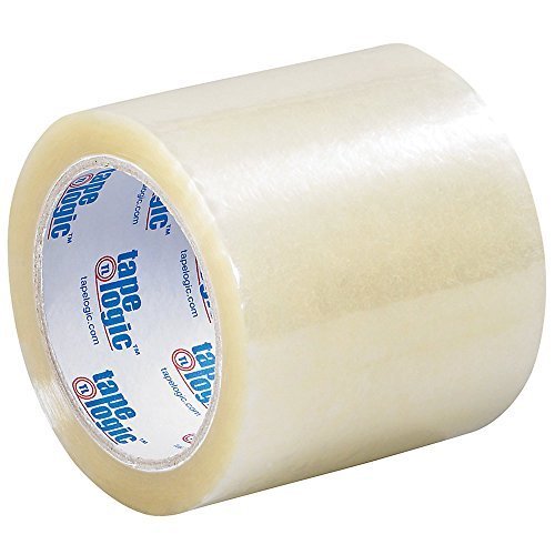 Tape Logic T9216100 Acrylic Adhesive Tape, 2 mil Thick, 72 yds Length x 4" Width, Clear (Case of 18)
