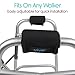 Vive Walker Handle Cushions - Padded Hand Covers - Soft Padding Medical Accessories for Folding Rolling Wheelchair, Rollator Handle, Senior, Elderly Grippers - Foam Crutch Pads Grips - Mobility Aid (Black)