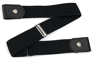 Belts for Women & Men - Buckle Free Elastic, No Bulge Stretch Waist Belts for Jeans & Dresses