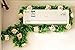 StillCool 8ft Rose Garland Artificial Rose Vine Silk Floral Flower Garland Green Leaf Flowering Vine Home Decor Wedding Decoration (Dark Blue)