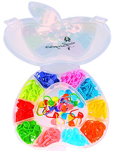 200pcs 10-Color Locking Stitch Markers for Knitting - Thumbnail 2