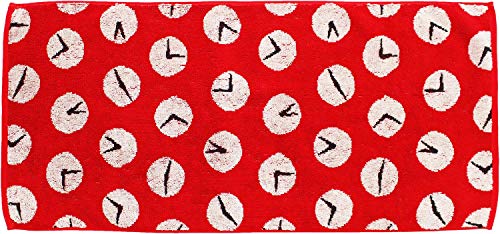 楠橋紋織 フェイスタオル レッドの商品画像