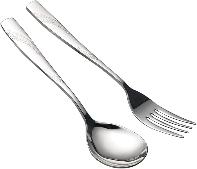 Lot De 6 Couverts En Bois Réutilisables - 3 Cuillères Et 3 Fourchettes - Longueur 22,86 Cm - Pour Camping, Pique-nique, Maison - Écologique Et Léger