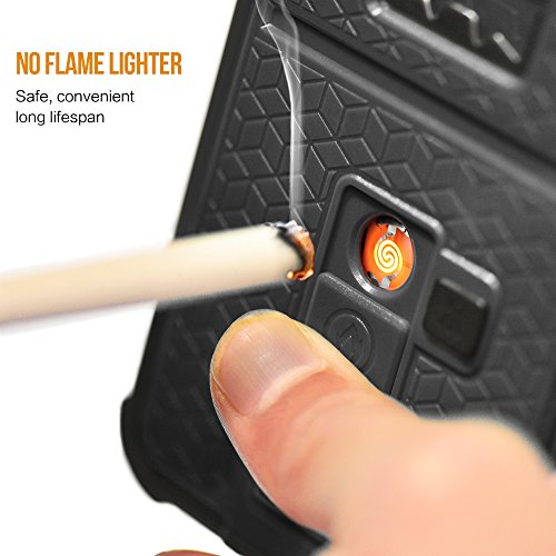 iPhone 6s Case, ZVE Multifunctional Cigarette Lighter Cover for iPhone 6/6s Built-in Cigarette Lighter/bottle Opener/ Camera Stable Tripod Case (Black) Cell Phones & Accessories, Cases, Holsters & Clips, Cases
